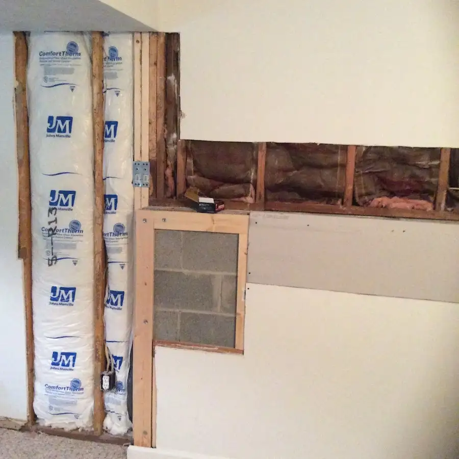 Wall insulation replacement during Odor Removal & Deodorization in North Little Rock